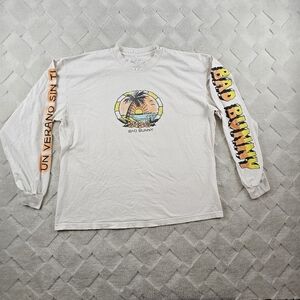 Official 2022 Bad Bunny Un Verano Sin Ti Tour Graphic Long Sleeve Shirt XL